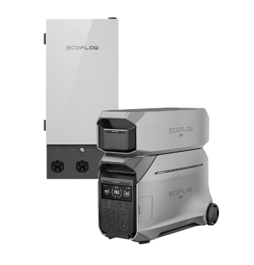 Ecoflow power station setup with multiple units