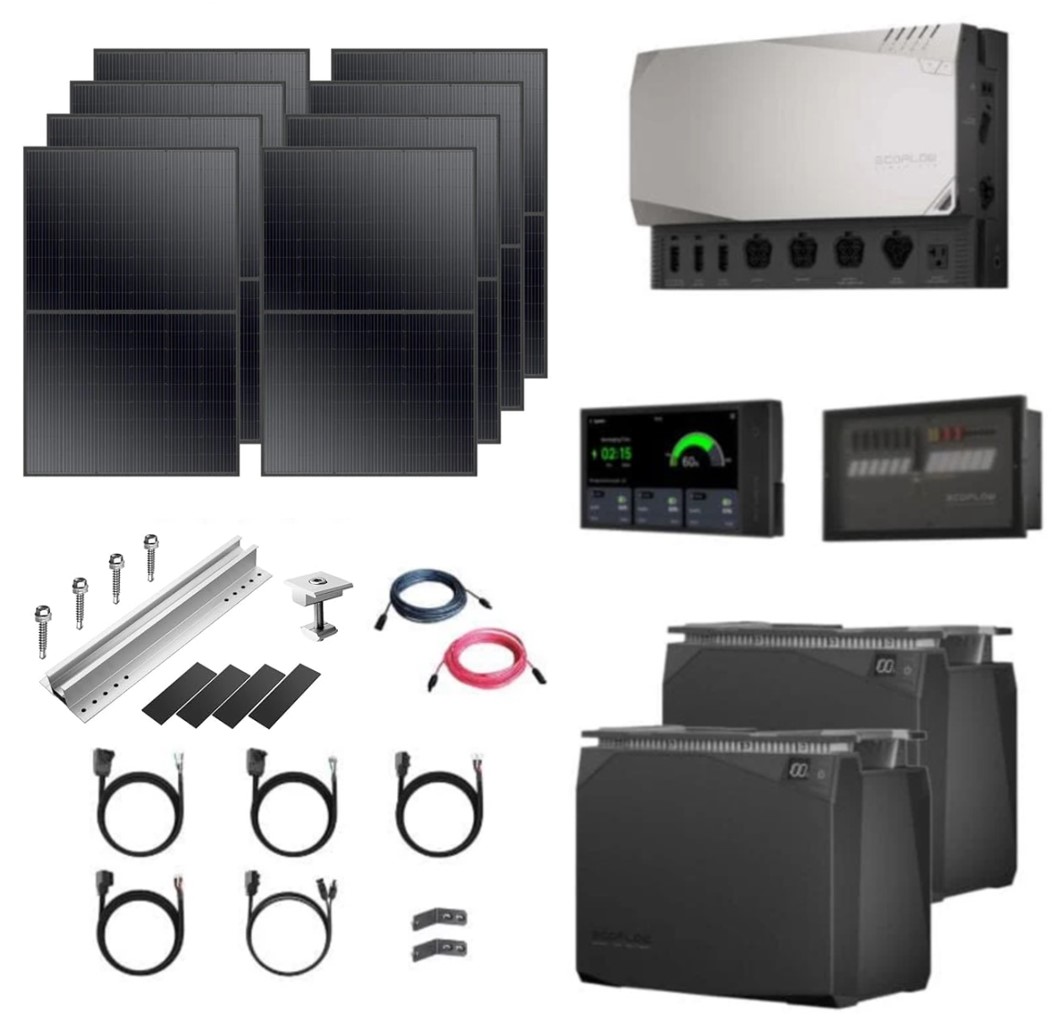 Ecoflow solar panel kit components